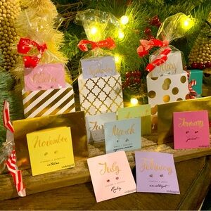 Just In Time For Christmas! Stunning Birthstone Solitaire Earrings!